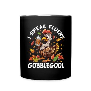 Gobblegool Dinde Thanksgiving - Mug uni - noir - Devant