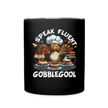 Gobblegool Dinde Thanksgiving - Mug uni - noir - Devant