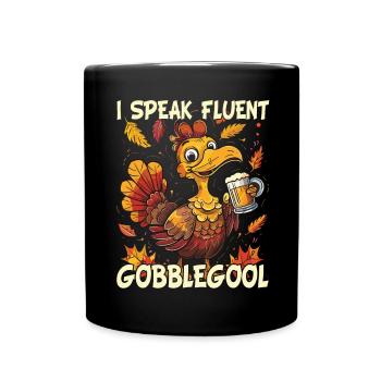 Gobblegool Dinde Thanksgiving - Mug uni - noir - Devant