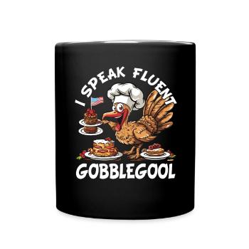 Gobblegool Dinde Thanksgiving - Mug uni - noir - Devant