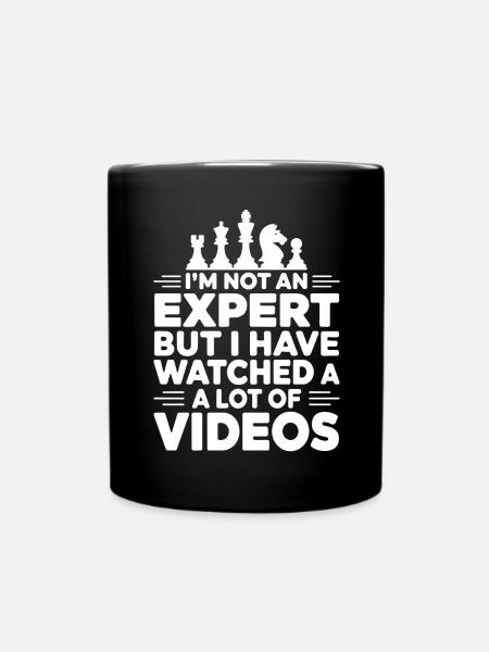 Ich bin kein Experte, aber ich habe eine Menge Videos gesehen - Tasse einfarbig - Schwarz