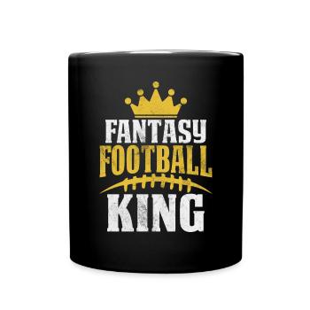 Fantasy Football King Commissaire Draft Kickers - Mug uni - noir - Devant