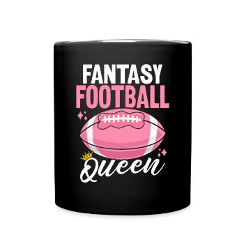 Fantasy Football Queen FFL Filles Commish Draft - Mug uni - noir - Devant
