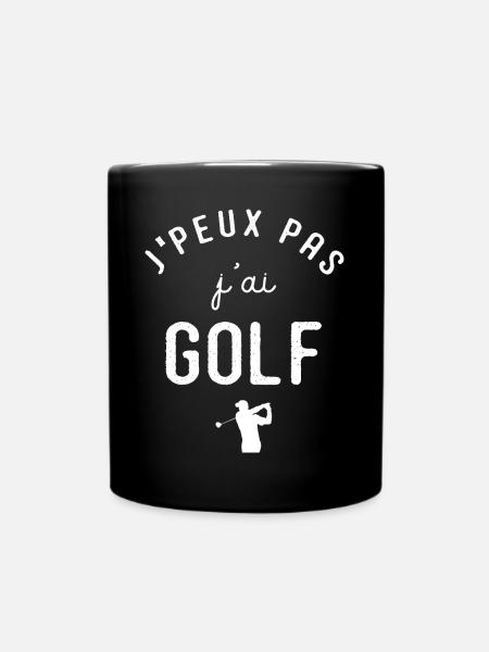 Golf Je peux pas j'ai Golf golfeur sport - Mug uni - noir