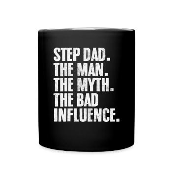 Beau-père L’homme Le mythe Bonus Papa Drôle - Mug uni - noir - Devant