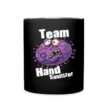 Hand sanitizer Hand washing - Full Colour Mug - black - Front