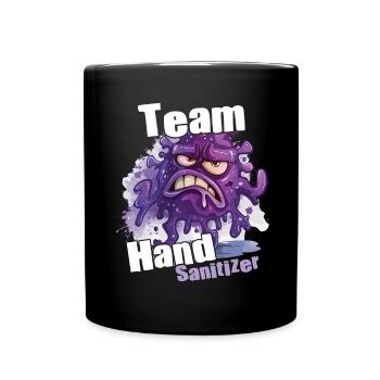 Hand sanitizer Hand washing - Full Colour Mug - black - Front
