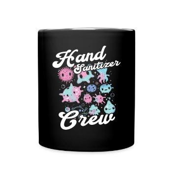 Hand sanitizer Hand washing - Full Colour Mug - black - Front