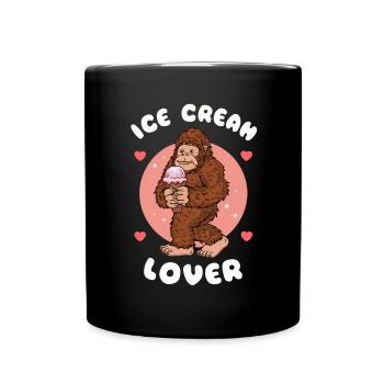 Frozen Cream Lover Bigfoot Summer Snacks Dessert - Full Colour Mug - black - Front
