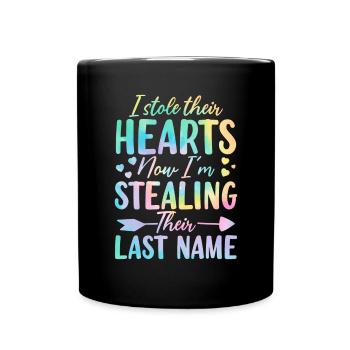 Drôle d’adoption Lien familial Tie Dye Foster - Mug uni - noir - Devant