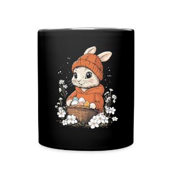 Easter Bunny Gift Easter Women Men Children - Full Colour Mug - black - Front