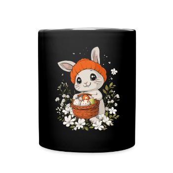 Easter Bunny Gift Easter Women Men Children - Full Colour Mug - black - Front