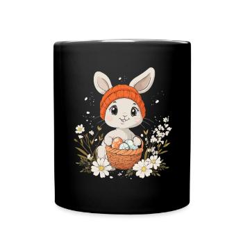 Easter Bunny Gift Easter Women Men Children - Full Colour Mug - black - Front
