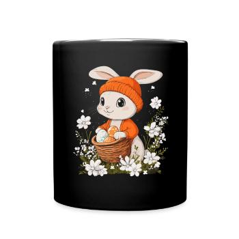 Easter Bunny Gift Easter Women Men Children - Full Colour Mug - black - Front