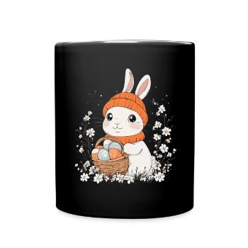Easter Bunny Gift Easter Women Men Children - Full Colour Mug - black - Front