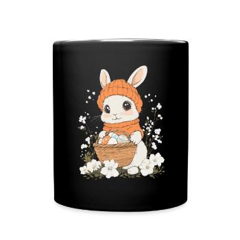 Easter Bunny Gift Easter Women Men Children - Full Colour Mug - black - Front