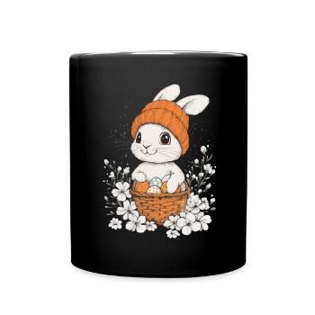 Easter Bunny Gift Easter Women Men Children - Full Colour Mug - black - Front