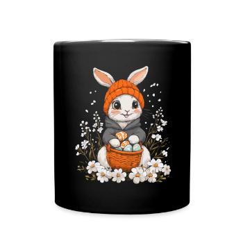 Easter Bunny Gift Easter Women Men Children - Full Colour Mug - black - Front