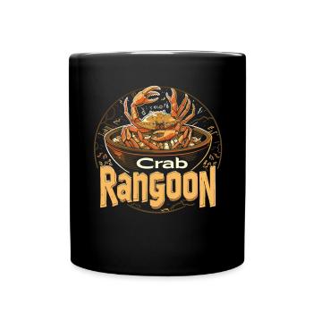 Chinese Food Crab Rangoon Meme Lustig - Tasse einfarbig - Schwarz - Vorne