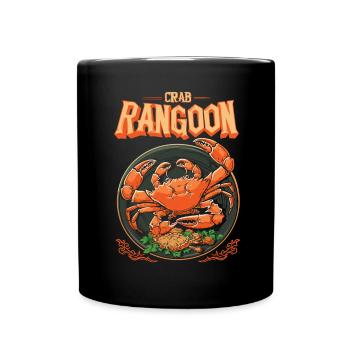 Chinese Food Crab Rangoon Meme Lustig - Tasse einfarbig - Schwarz - Vorne