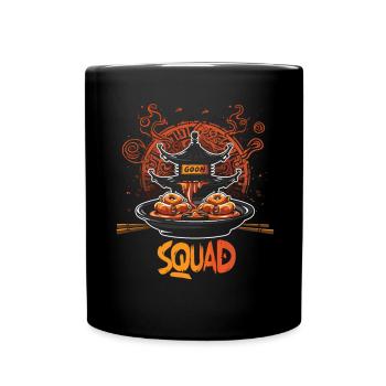 Chinese Food Crab Rangoon Meme Lustig - Tasse einfarbig - Schwarz - Vorne