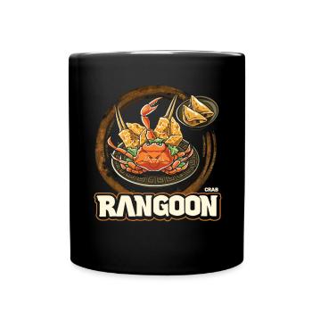 Chinese Food Crab Rangoon Meme Lustig - Tasse einfarbig - Schwarz - Vorne