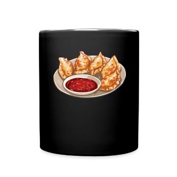 RF Chinese Food Crab Rangoon Meme Funny - Full Colour Mug - black - Front