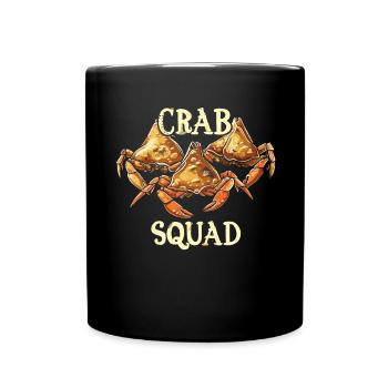 RF Chinese Food Crab Rangoon Meme Funny - Full Colour Mug - black - Front