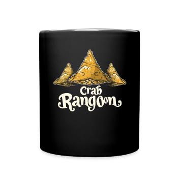 RF Chinese Food Crab Rangoon Meme Funny - Full Colour Mug - black - Front