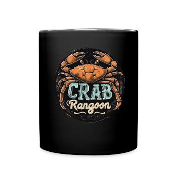 RF Chinese Food Crab Rangoon Meme Funny - Full Colour Mug - black - Front