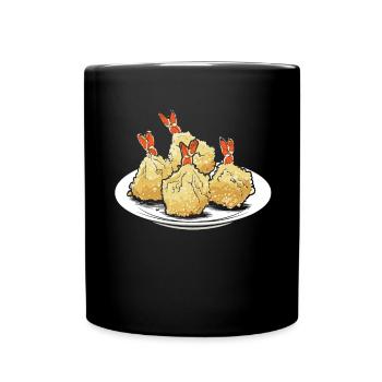 RF Chinese Food Crab Rangoon Meme Funny - Full Colour Mug - black - Front