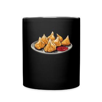 RF Chinese Food Crab Rangoon Meme Funny - Full Colour Mug - black - Front