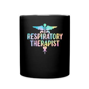 Inhalothérapeute Tie Dye Healthcare Lung - Mug uni - noir - Devant