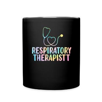 Inhalothérapeute Tie Dye Funny Healthcare - Mug uni - noir - Devant