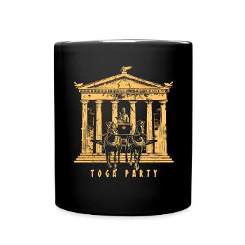 Tenue de fête Toga drôle - Mug uni - noir - Devant