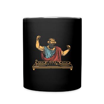 Tenue de fête Toga drôle - Mug uni - noir - Devant