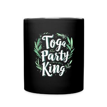 Tenue de fête Toga drôle - Mug uni - noir - Devant