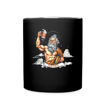 Tenue de fête Toga drôle - Mug uni - noir - Devant
