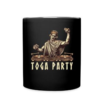 Tenue de fête Toga drôle - Mug uni - noir - Devant