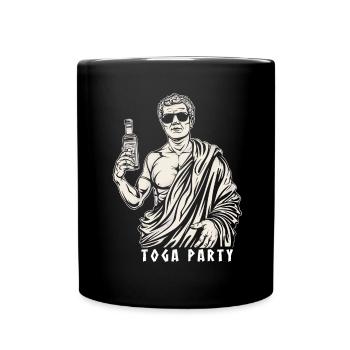 Tenue de fête Toga drôle - Mug uni - noir - Devant