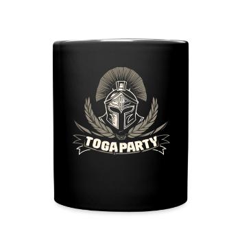 Tenue de fête Toga drôle - Mug uni - noir - Devant