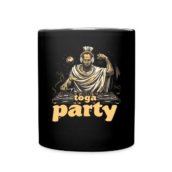 Tenue de fête Toga drôle - Mug uni - noir - Devant