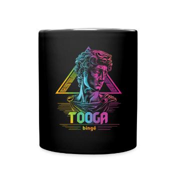 Tenue de fête Toga drôle - Mug uni - noir - Devant