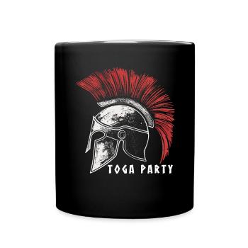 Tenue de fête Toga drôle - Mug uni - noir - Devant