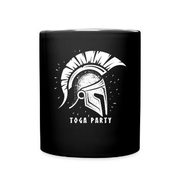 Tenue de fête Toga drôle - Mug uni - noir - Devant
