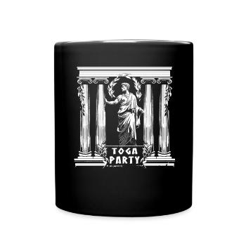 Tenue de fête Toga drôle - Mug uni - noir - Devant