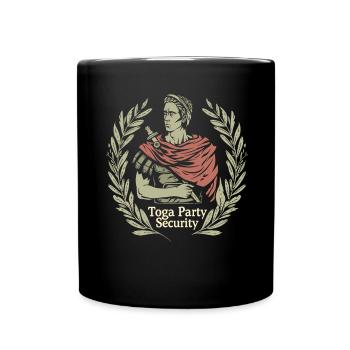 Tenue de fête Toga drôle - Mug uni - noir - Devant