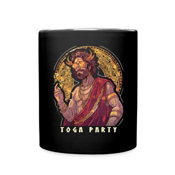 Tenue de fête Toga drôle - Mug uni - noir - Devant