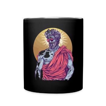 Tenue de fête Toga drôle - Mug uni - noir - Devant