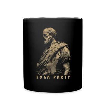 Tenue de fête Toga drôle - Mug uni - noir - Devant